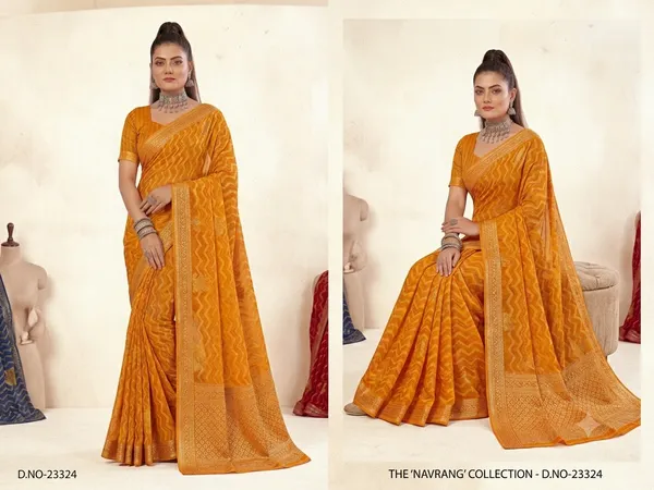 Mustard_Printed_Saree_For_Women