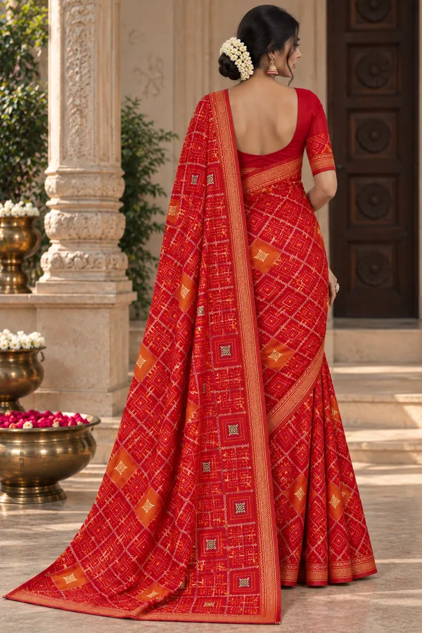 Red_Geometric_Print_Saree_for_Women