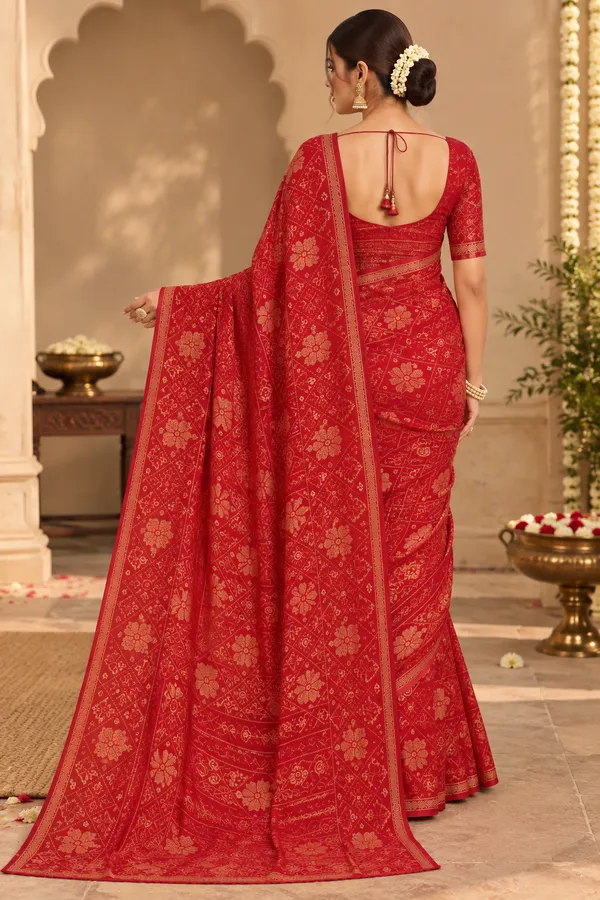 Red_Floral_Print_Saree_for_Women