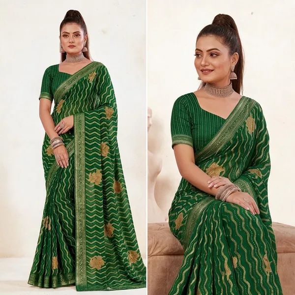 Green_Printed_Saree_for_Women