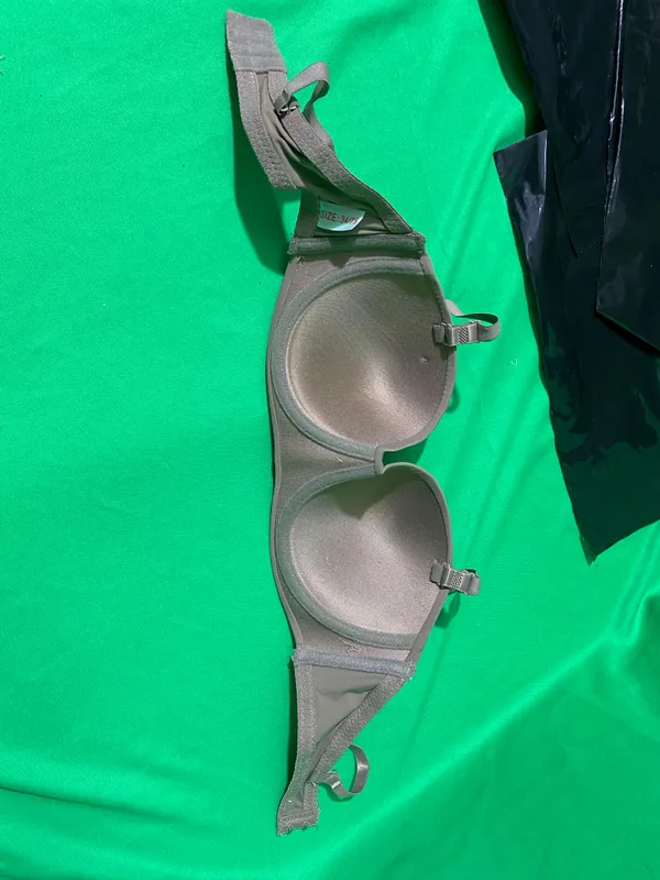 Taupe_Grey_Nylon_And_Spandex_Bra_For_Women