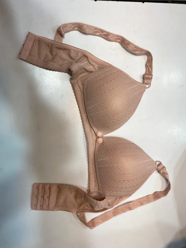 Warm_Beige_Nylon_And_Spandex_Bra_For_Women