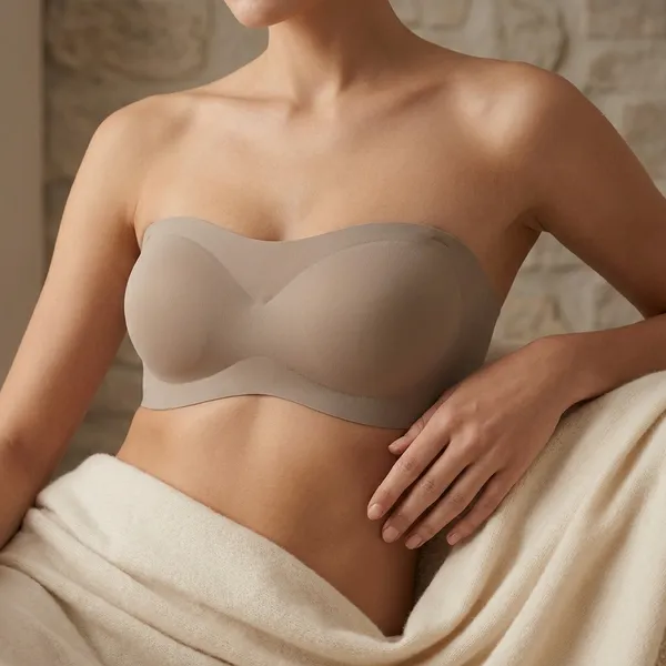 Ash_Grey_Polyester_Spandex_Strapless_Bra_For_Women