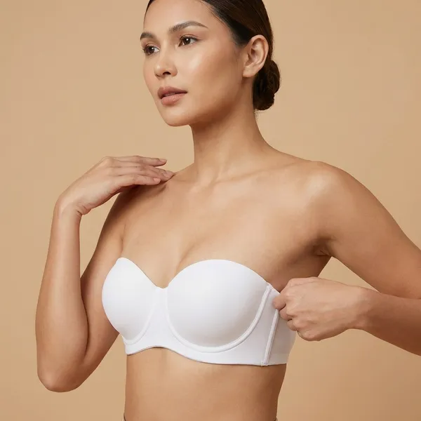 Snow_White_Nylon_Spandex_Blend_Bra_For_Women