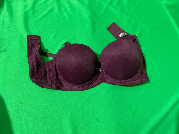 Purple_Nylon_And_Spandex_Bra_For_Women