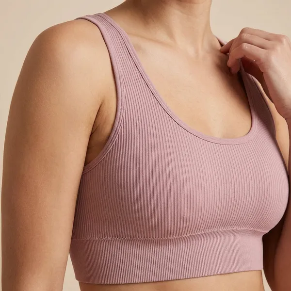 Dusty_Rose_Nylon_Spandex_Blend_Sports_Bra_For_Women