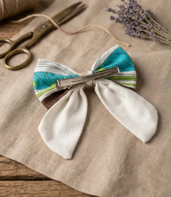 White_Cotton_Linen_Spring_Blossom_Oversized_Sailor_Bow_Clip_For_Women