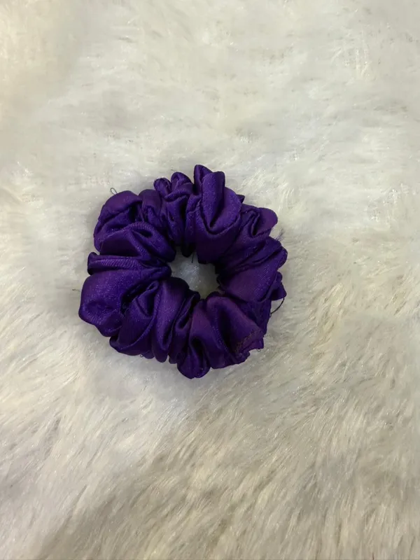 Purple_and_Navy_Blue__Cotton_Linen_Deep_Satin_Scrunchie_For_Women_(Pack_Of_4)
