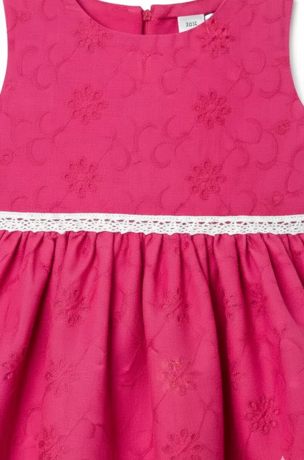 Girls_Magenta_Floral_Jacquard_Dress