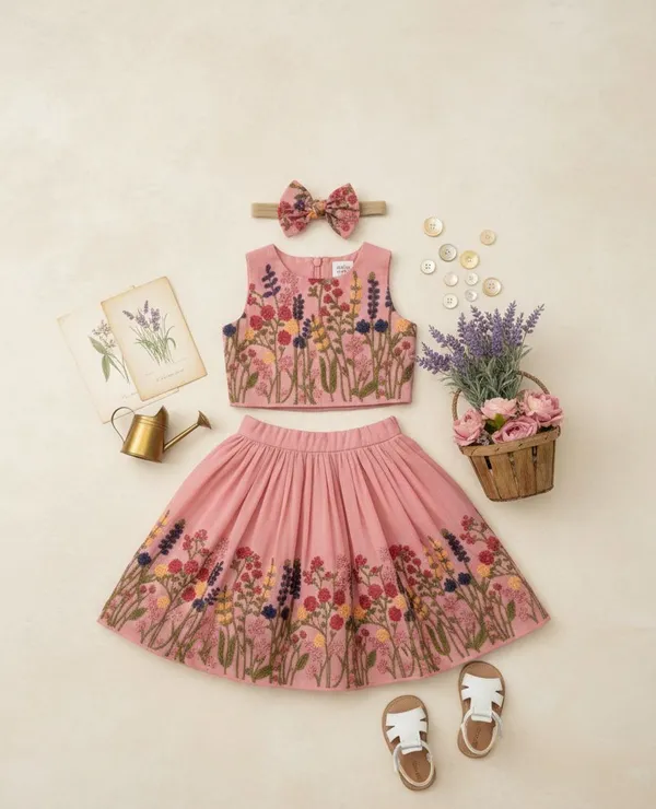 Rose_pink_Lahenga_set