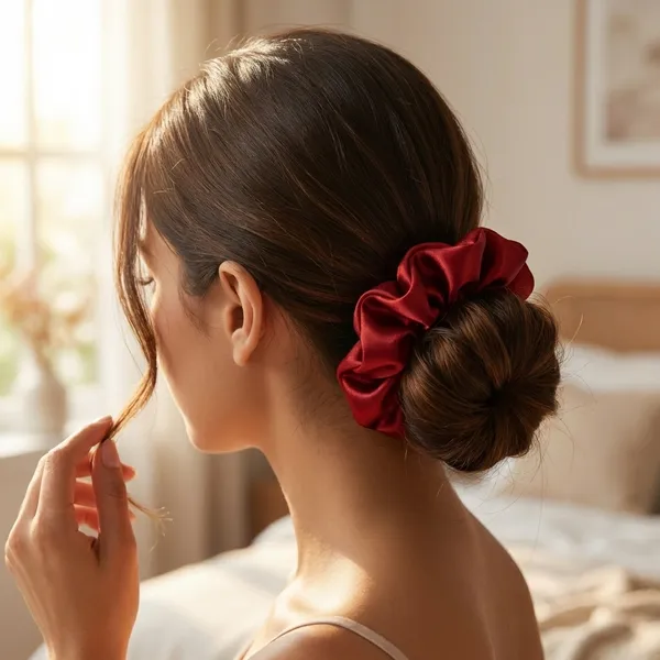 Red_Cotton_Linen_Ruby_Satin_Scrunchie_For_Women_(Pack_Of_2)