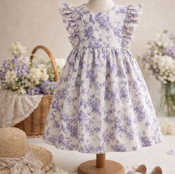 Toddler_Purple_Floral_Flutter-Sleeve_Eyelet_Dress