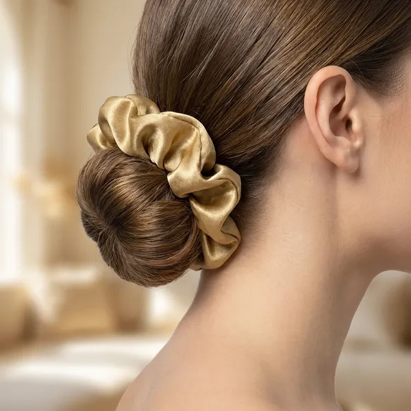 Golden_Cotton_Linen_Bronze_Satin_Scrunchie_For_Women_(Pack_Of_2)