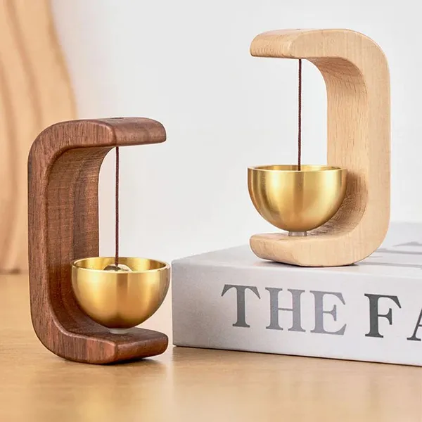 Wood_And_Brass_Magnetic_Bell_For_Home_Decor