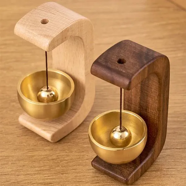 Wood_And_Brass_Magnetic_Bell_For_Home_Decor