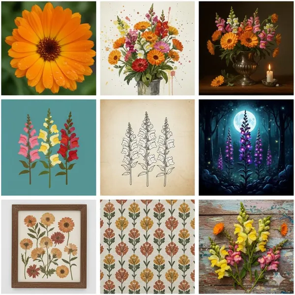 Medium_Stunning_Winter_Bedding_Flowers-2_Packets_(Antirrihinum_semi_Tall_and_Calendula_FG_Mix).