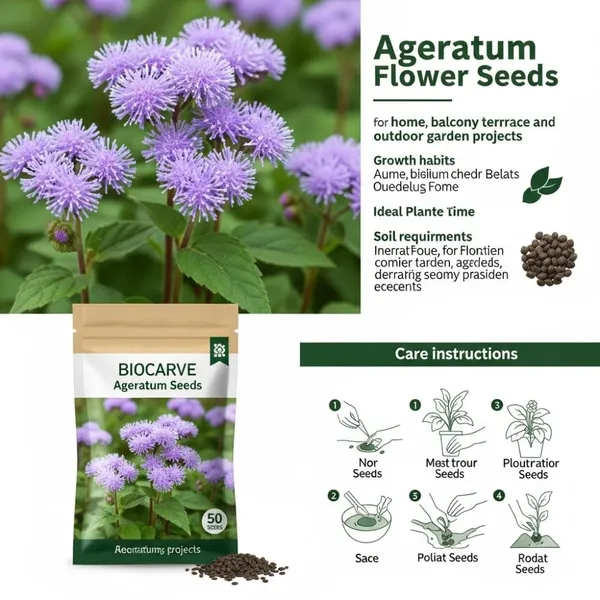 Ageratum_Ball_Mix__Flower_Seeds__Pack_Of_4