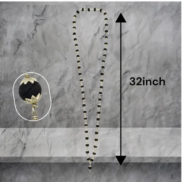 Silver_And_Black_Karungali_Mala_54_Beads_8_Mm_Meditation_Prayer_Mala
