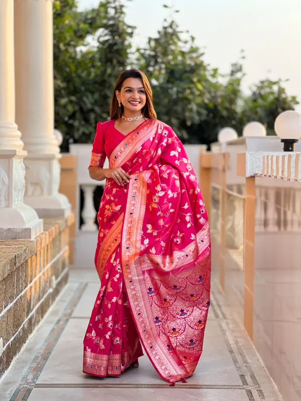Rani_Soft_Banarasi_Silk_Saree_With_Zari_Weaving_Meenakari_Touchup_Design_All_Over_The_Saree_And_Meenakari_Weaving_Rich_Pallu_For_Women