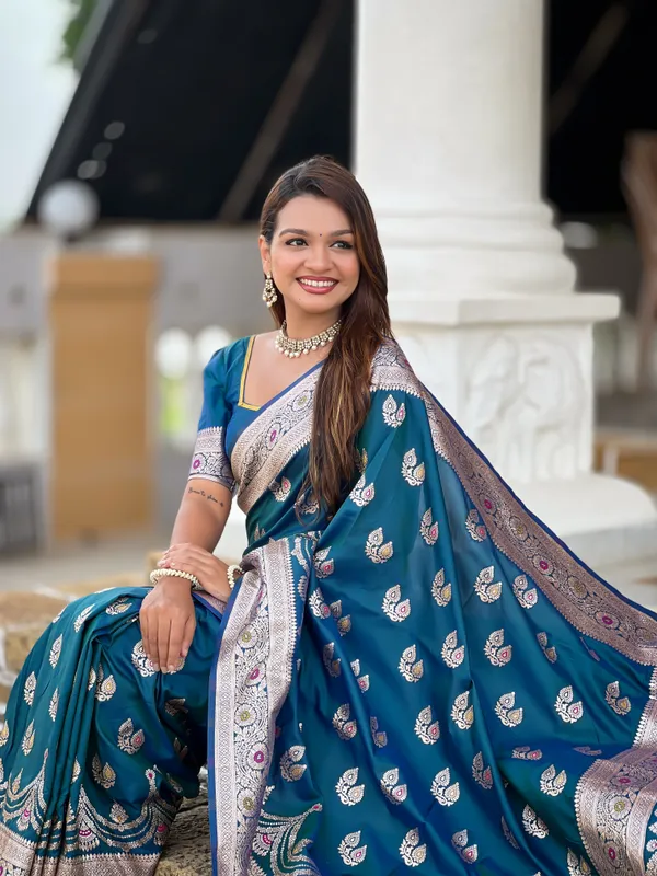 Morpis_Soft_Banarasi_Silk_Saree_With_Zari_Weaving_Meenakari_Touchup_Design_All_Over_The_Saree_And_Meenakari_Weaving_Rich_Pallu_For_Women