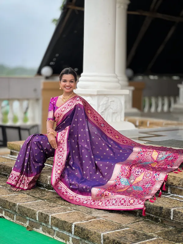 Purple_Soft_Banarasi_Silk_Saree_With_Zari_Weaving_Meenakari_Touchup_Design_All_Over_The_Saree_And_Meenakari_Weaving_Rich_Pallu_For_Women