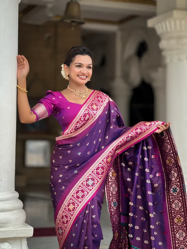 Purple_Soft_Banarasi_Silk_Saree_With_Zari_Weaving_Meenakari_Touchup_Design_All_Over_The_Saree_And_Meenakari_Weaving_Rich_Pallu_For_Women