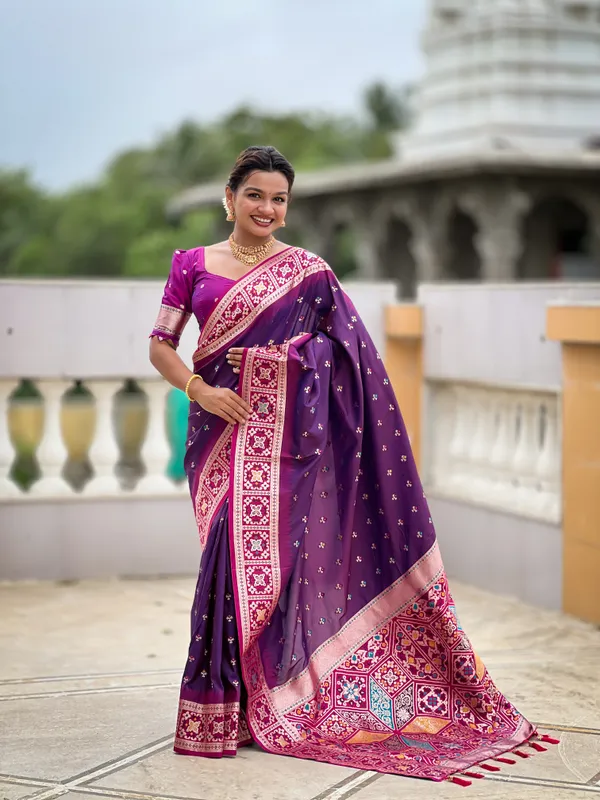Purple_Soft_Banarasi_Silk_Saree_With_Zari_Weaving_Meenakari_Touchup_Design_All_Over_The_Saree_And_Meenakari_Weaving_Rich_Pallu_For_Women
