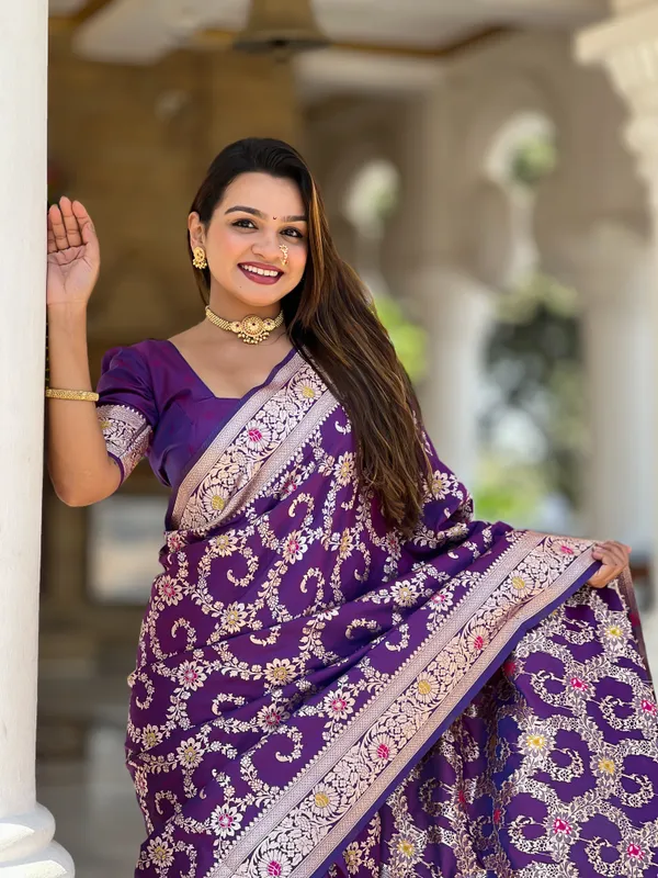 Purple_Soft_Banarasi_Silk_Saree_With_Zari_Weaving_Meenakari_Touchup_Design_All_Over_The_Saree_And_Meenakari_Weaving_Rich_Pallu_For_Women