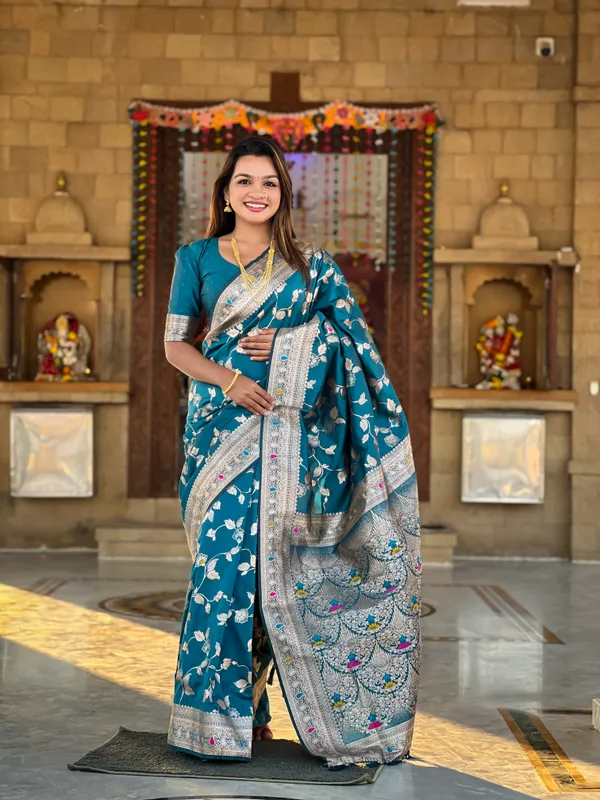 Morpis_Soft_Banarasi_Silk_Saree_With_Zari_Weaving_Meenakari_Touchup_Design_All_Over_The_Saree_And_Meenakari_Weaving_Rich_Pallu_For_Women