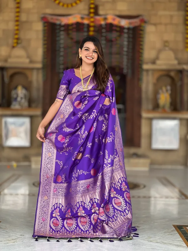 Purple_Soft_Banarasi_Silk_Saree_With_Zari_Weaving_Meenakari_Touchup_Design_All_Over_The_Saree_And_Meenakari_Weaving_Rich_Pallu_For_Women