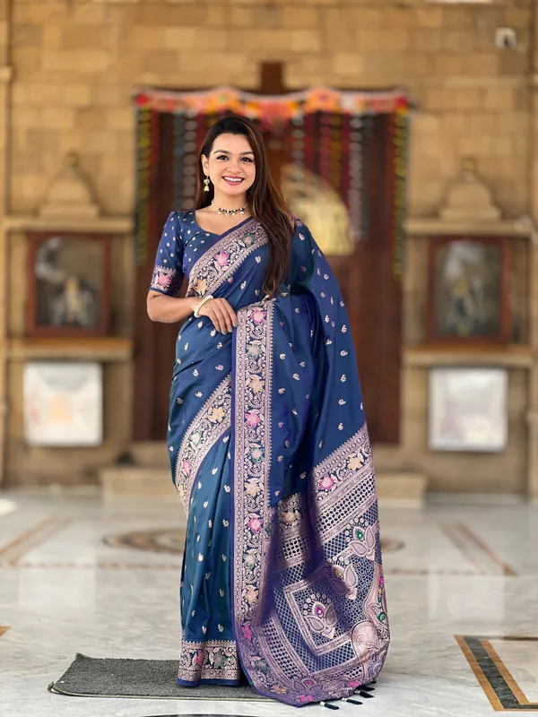 Morpis_Soft_Banarasi_Silk_Saree_With_Zari_Weaving_Meenakari_Touchup_Design_All_Over_The_Saree_And_Meenakari_Weaving_Rich_Pallu_For_Women