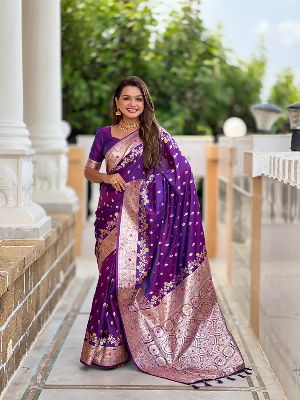Purple_Soft_Banarasi_Silk_Saree_With_Zari_Weaving_Meenakari_Touchup_Design_All_Over_The_Saree_And_Meenakari_Weaving_Rich_Pallu_For_Women