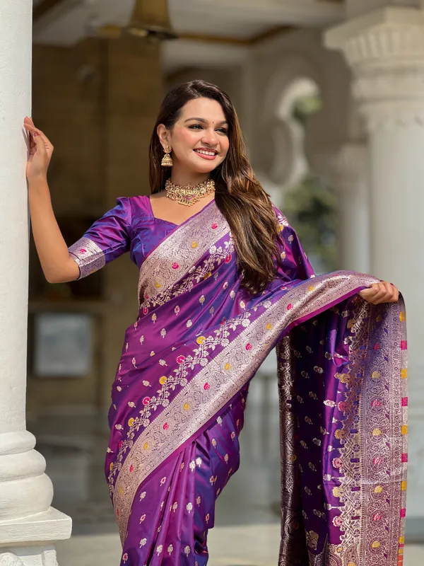 Purple_Soft_Banarasi_Silk_Saree_With_Zari_Weaving_Meenakari_Touchup_Design_All_Over_The_Saree_And_Meenakari_Weaving_Rich_Pallu_For_Women