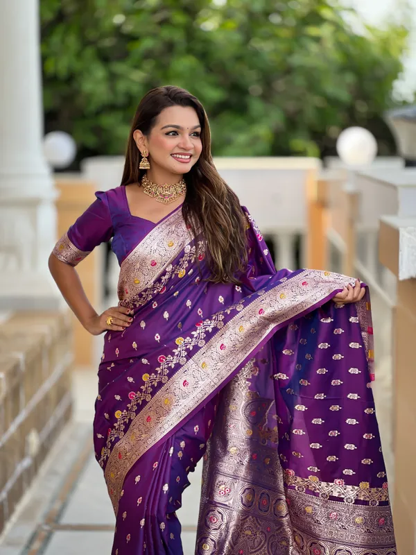 Purple_Soft_Banarasi_Silk_Saree_With_Zari_Weaving_Meenakari_Touchup_Design_All_Over_The_Saree_And_Meenakari_Weaving_Rich_Pallu_For_Women