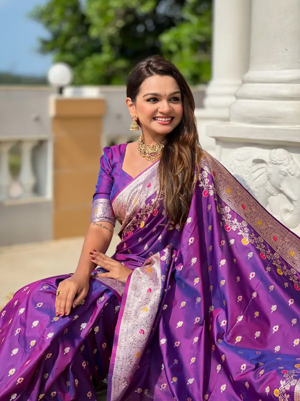Purple_Soft_Banarasi_Silk_Saree_With_Zari_Weaving_Meenakari_Touchup_Design_All_Over_The_Saree_And_Meenakari_Weaving_Rich_Pallu_For_Women