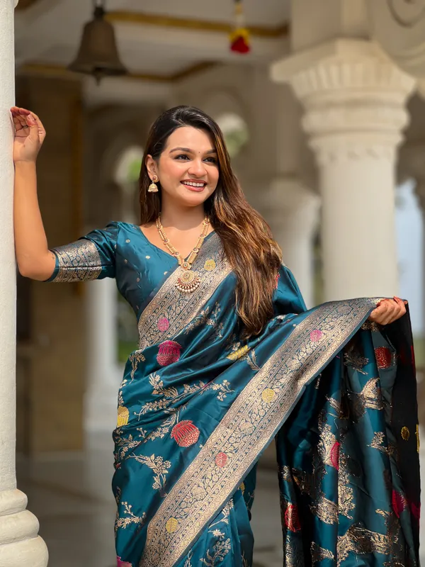 Morpis_Soft_Banarasi_Silk_Saree_With_Zari_Weaving_Meenakari_Touchup_Design_All_Over_The_Saree_And_Meenakari_Weaving_Rich_Pallu_For_Women