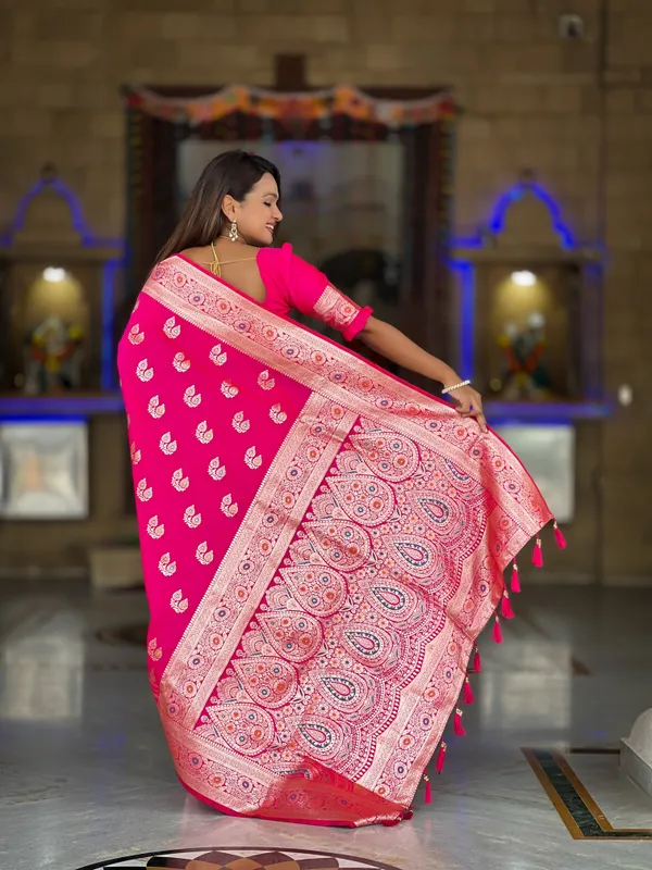 Rani_Pink_Soft_Banarasi_Silk_Saree_With_Zari_Weaving_Meenakari_Touchup_Design_All_Over_The_Saree_And_Meenakari_Weaving_Rich_Pallu_For_Women