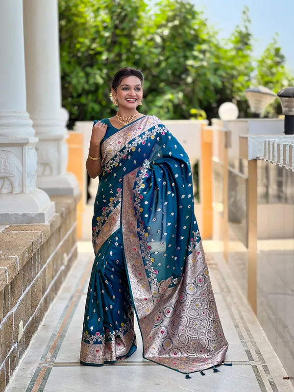 Morpis_Soft_Banarasi_Silk_Saree_With_Zari_Weaving_Meenakari_Touchup_Design_All_Over_The_Saree_And_Meenakari_Weaving_Rich_Pallu_For_Women