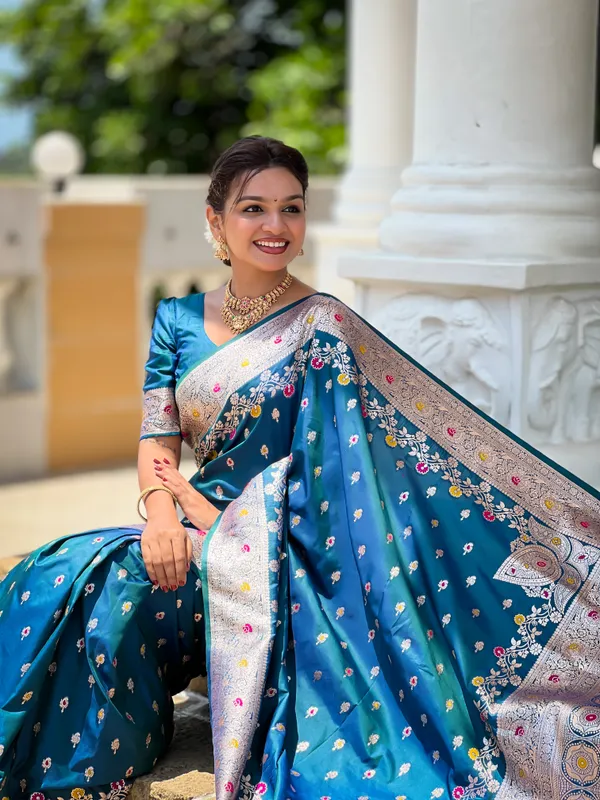 Morpis_Soft_Banarasi_Silk_Saree_With_Zari_Weaving_Meenakari_Touchup_Design_All_Over_The_Saree_And_Meenakari_Weaving_Rich_Pallu_For_Women