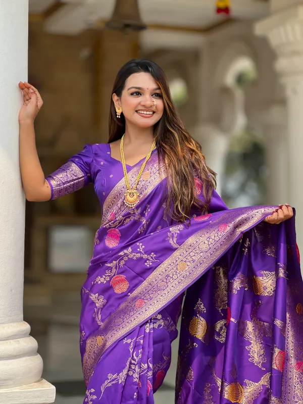 Purple_Soft_Banarasi_Silk_Saree_With_Zari_Weaving_Meenakari_Touchup_Design_All_Over_The_Saree_And_Meenakari_Weaving_Rich_Pallu_For_Women