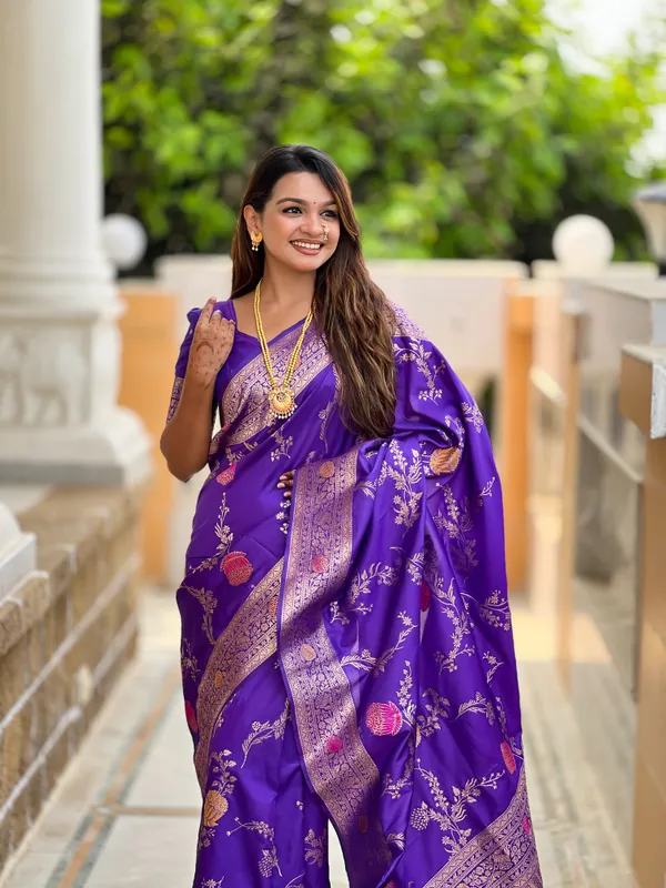 Purple_Soft_Banarasi_Silk_Saree_With_Zari_Weaving_Meenakari_Touchup_Design_All_Over_The_Saree_And_Meenakari_Weaving_Rich_Pallu_For_Women
