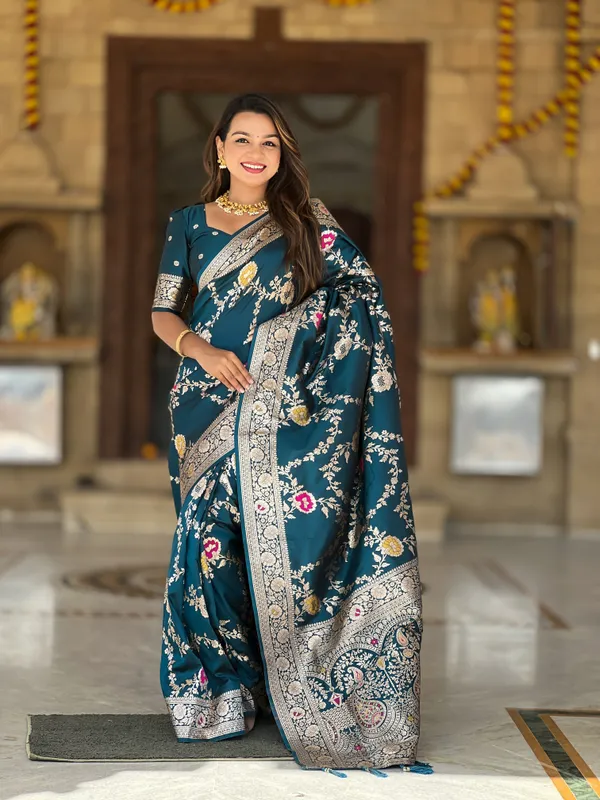 Morpis_Soft_Banarasi_Silk_Saree_With_Zari_Weaving_Meenakari_Touchup_Design_All_Over_The_Saree_And_Meenakari_Weaving_Rich_Pallu_For_Women