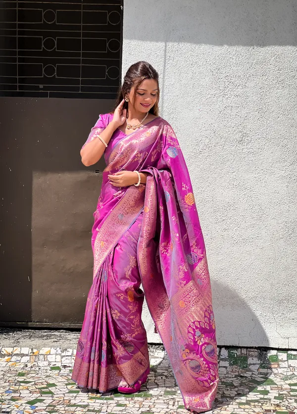 Onion_Soft_Banarasi_Silk_Saree_With_Zari_Weaving_Meenakari_Touchup_Design_All_Over_The_Saree_And_Meenakari_Weaving_Rich_Pallu_For_Women
