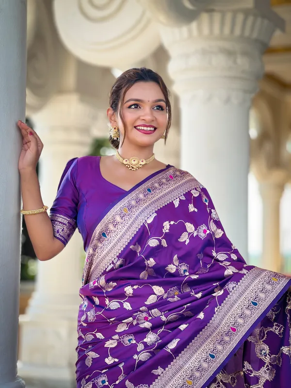 Purple_Soft_Banarasi_Silk_Saree_With_Zari_Weaving_Meenakari_Touchup_Design_All_Over_The_Saree_And_Meenakari_Weaving_Rich_Pallu_For_Women