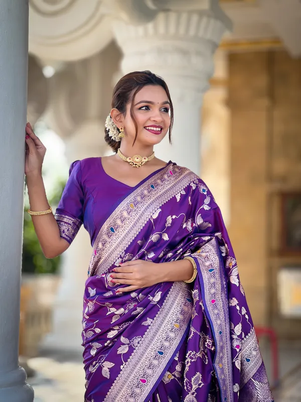 Purple_Soft_Banarasi_Silk_Saree_With_Zari_Weaving_Meenakari_Touchup_Design_All_Over_The_Saree_And_Meenakari_Weaving_Rich_Pallu_For_Women