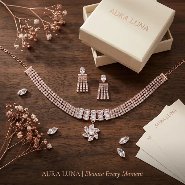 Elegance_in_Bloom_Rose_Gold_&_Cubic_Zirconia_Floral_Jewelry_Set