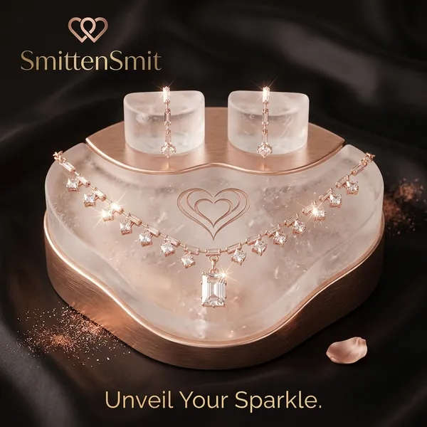 Elegant_Rose_Gold_American_Diamond_Choker_Necklace_Set_with_Matching_Earrings