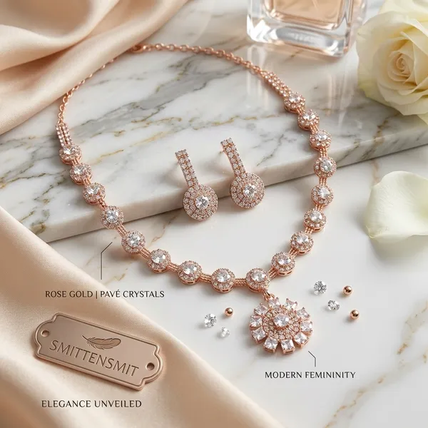 Elegant_Rose_Gold_Plated_Crystal_Floral_Jewelry_Set_–_Necklace_&_Drop_Earrings_for_Weddings_and_Parties