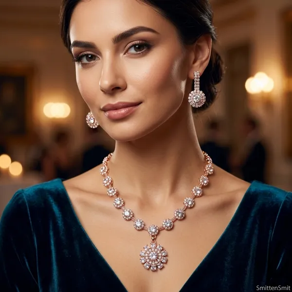 Elegant_Rose_Gold_Plated_Crystal_Floral_Jewelry_Set_–_Necklace_&_Drop_Earrings_for_Weddings_and_Parties