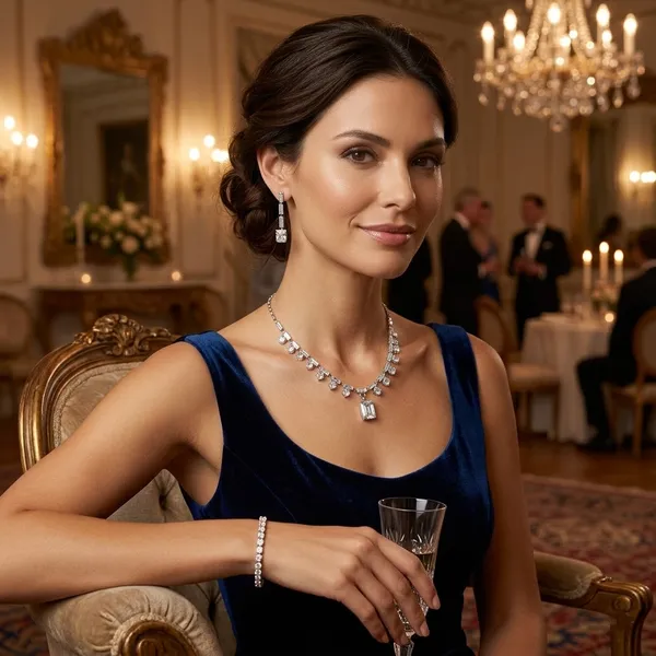 Elegant_Silver-Toned_American_Diamond_Necklace_Set_with_Drop_Earrings